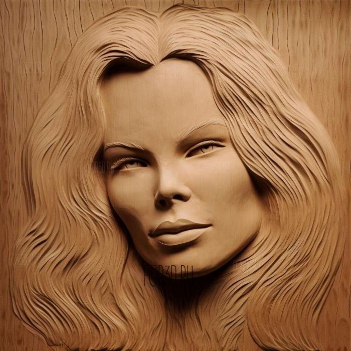 Kim Basinger 4 stl model for CNC